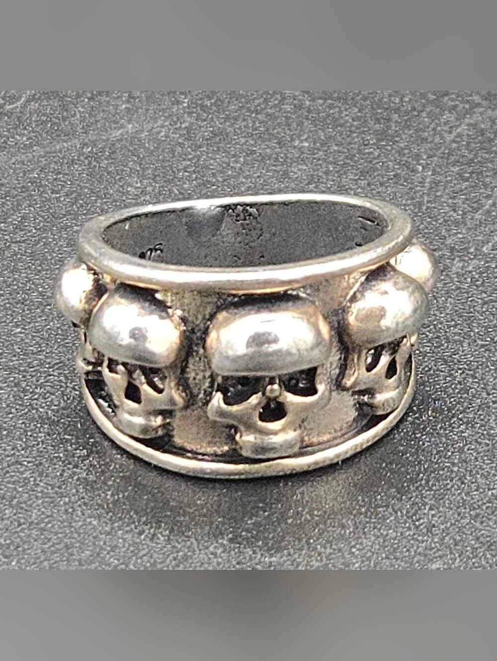 Sterling Silver 925 Skull Ring Size 5.5